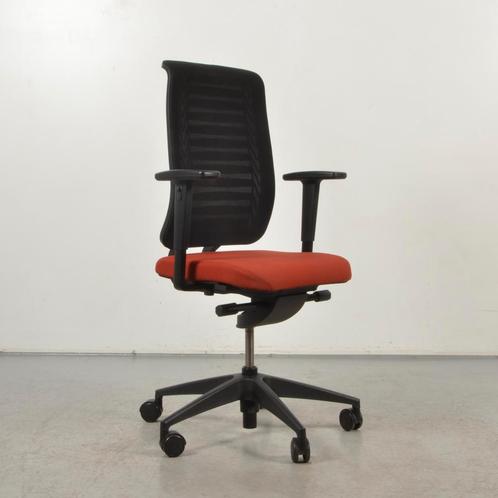 Bureaustoel Girsberger - Oranje - Mesh rugleuning, Huis en Inrichting, Bureaustoelen, Gebruikt, Ophalen of Verzenden
