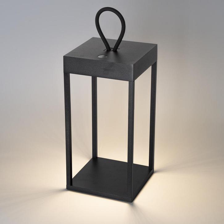 Tafel en bureaulampen Carlo Touch oplaadbaar zwart, Huis en Inrichting, Lampen | Tafellampen, Verzenden