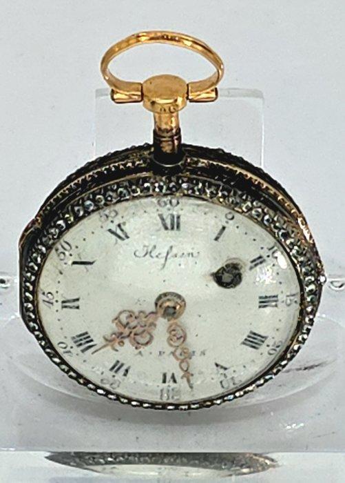 Hessen Paris - 18K Gold kleine Prunkspindeluhr - Adelshaus -, Handtassen en Accessoires, Horloges | Heren