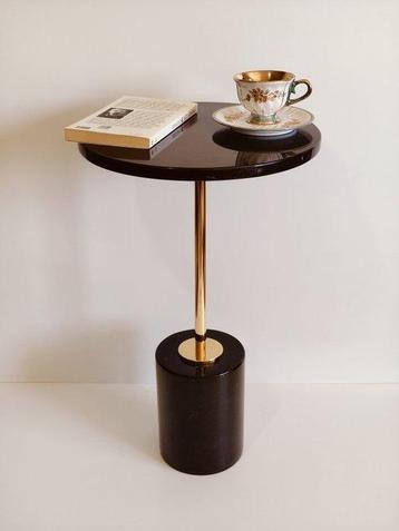 Table dappoint - Laiton, Marbre