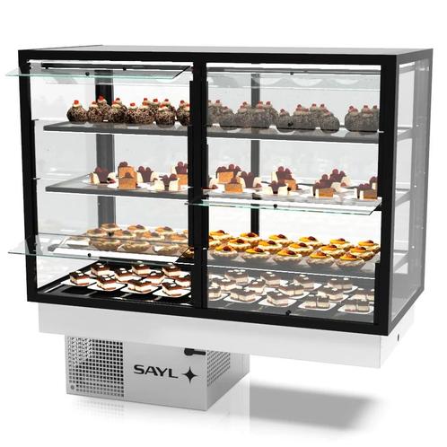 Drop-In Koelvitrine | INTEGRA | Zwart | +2°C/+6°C |, Zakelijke goederen, Horeca | Keukenapparatuur, Nieuw in verpakking, Verzenden
