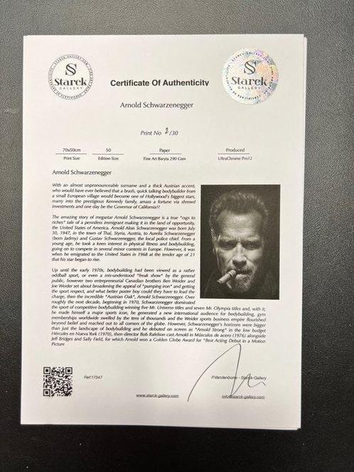 Arnold Schwarzenegger (with cigar) - Fine Art Photography -, Verzamelen, Film en Tv