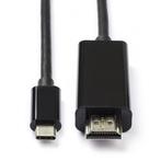 USB C naar HDMI kabel | Roline | 2 meter (4K@60Hz), Informatique & Logiciels, Pc & Câble réseau, Verzenden