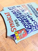 Oud geëmailleerd bord van het Syndicaat van Reizigers en