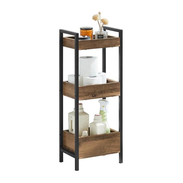 2dekans | SoBuy FRG226-F Vintage Kastje - 28x74x20cm - 3, Huis en Inrichting, Badkamer | Badtextiel en Accessoires, Ophalen of Verzenden