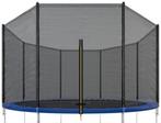 Trampoline net - 366 cm - buitenrand - 8 palen (excl. palen), Ophalen of Verzenden