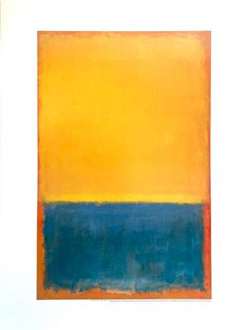 Mark Rothko (after) - Yellow and Blue (Yellow, Blue on