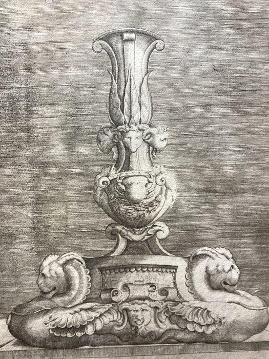Enea Vico (1523-1567), after - Ornamental Vase, Antiek en Kunst, Antiek | Boeken en Manuscripten
