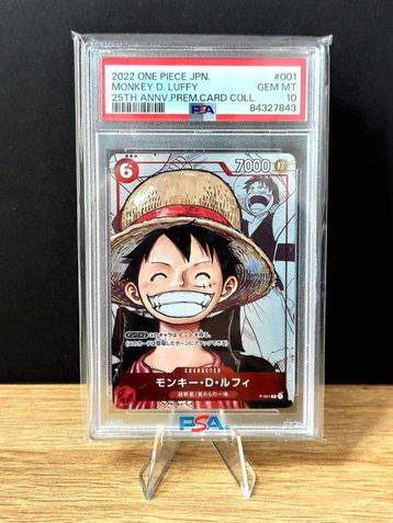 Premium 25th Anniversary - Monkey D. Luffy Graded card - One beschikbaar voor biedingen
