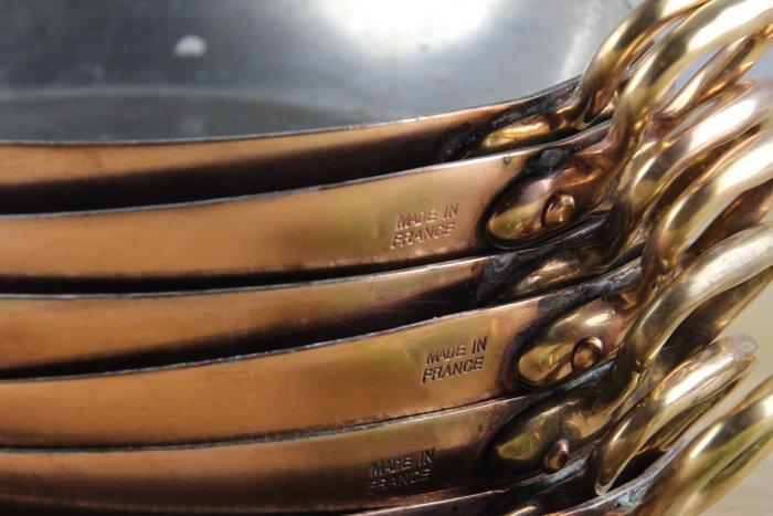 Handgemaakt - Ovenschaal (7) - Koper, Messing, Tin, Antiek en Kunst, Antiek | Keukengerei