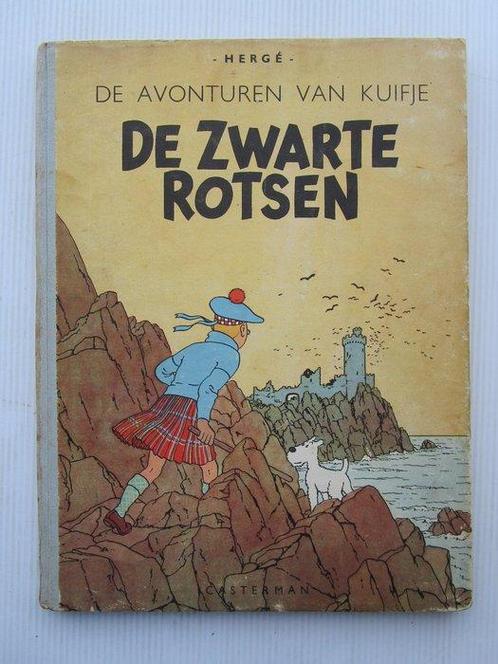 Kuifje 7 - De zwarte rotsen (A46) - 1 Album - Réédition -, Boeken, Stripverhalen