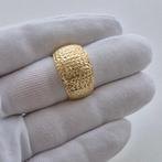 Ring - 18 karaat Geel goud - Diamond Cut 3D Classical, Handtassen en Accessoires, Ringen, Nieuw