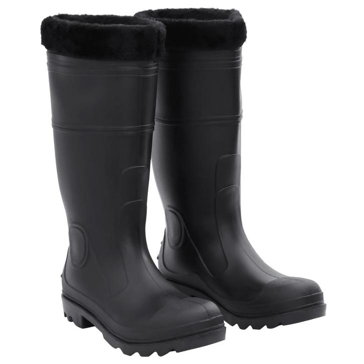 vidaXL Regenlaarzen met verwijderbare sokken maat 43 PVC, Watersport en Boten, Hengelsport | Algemeen, Nieuw, Verzenden