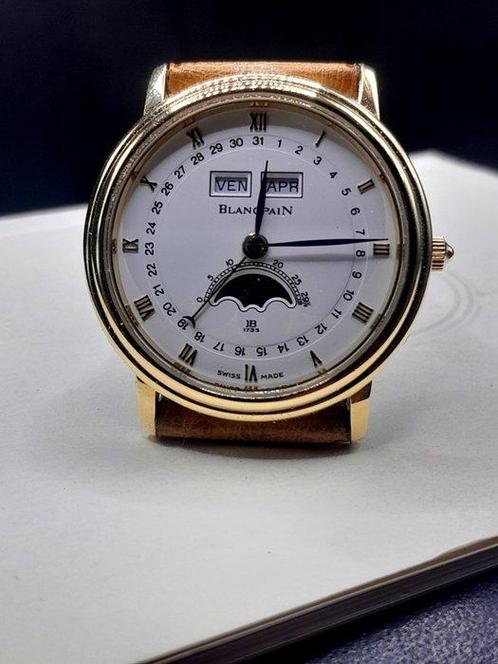 Blancpain - Classics Moonphase - Homme - 1980-1989, Handtassen en Accessoires, Horloges | Heren