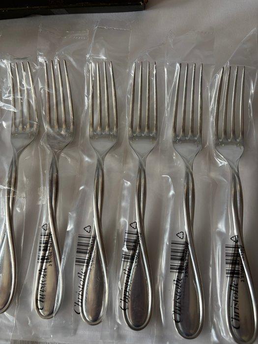 Christofle - Vork (12) - Galéa - Verzilverd, Antiek en Kunst, Antiek | Meubels | Tafels