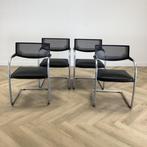 Complete Design set van 4x Vitra Visasoft Visavis, Gebruikt, Zwart, Eén