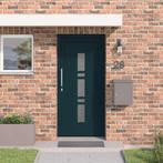 vidaXL Voordeur Antraciet PVC, Doe-het-zelf en Bouw, Deuren en Vliegenramen, Verzenden, Nieuw