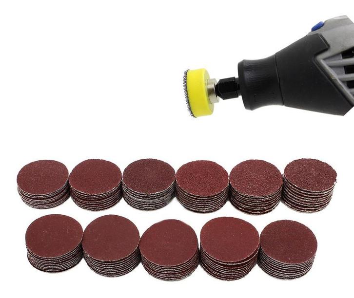 Set van 25 mm houder, 99 schuurschijfjes (K40-7000, 2 adapt, Doe-het-zelf en Bouw, Gereedschap | Overige machines, Nieuw, Verzenden