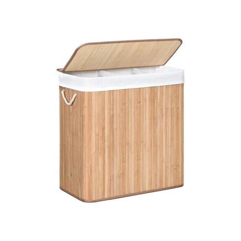 Bamboe Wasmand 3 Vakken - Retour Deal - Natuurlijk & Netjes!, Huis en Inrichting, Overige Huis en Inrichting, Nieuw, Verzenden