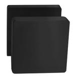 Intersteel Knop vierkant vast op rozet zwart, Doe-het-zelf en Bouw, Hang- en Sluitwerk, Ophalen of Verzenden, Nieuw