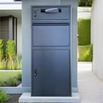 Postvak Gescheiden - Pakketbrievenbus - ParcelXL® DuoBox -, Tuin en Terras, Verzenden, Nieuw, Staal, Staande brievenbus