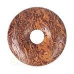 Coquina Jaspis edelstenen donut hanger Nr 5 - Ø4 cm, Handtassen en Accessoires, Verzenden, Nieuw