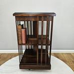 Boekenkast - Ingelegde mahoniehouten roterende boekenkast -