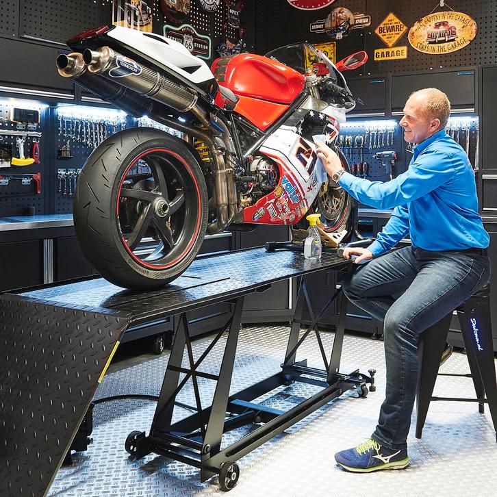 Datona Motorheftafel hydraulisch met barkruk - Datona -, Auto diversen, Autogereedschap, Ophalen of Verzenden