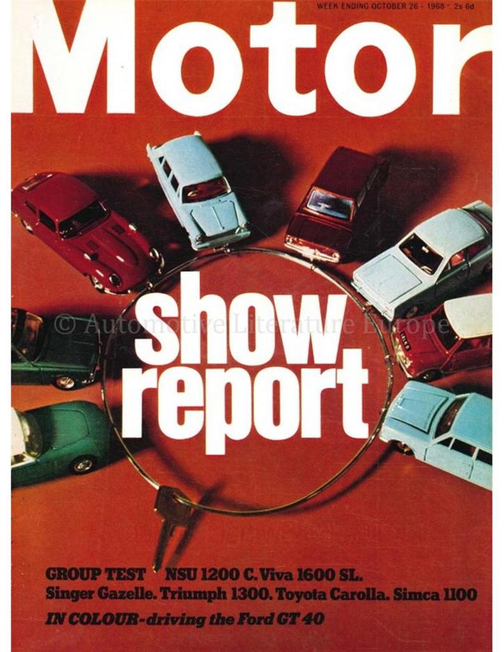 1968 MOTOR MAGAZINE 3462 ENGELS, Boeken, Auto's | Folders en Tijdschriften