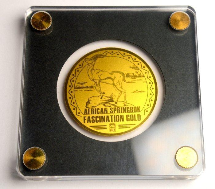 Congo. 100 Francs 2022 African Springbok - Fascination Gold, Postzegels en Munten, Munten | Europa | Niet-Euromunten