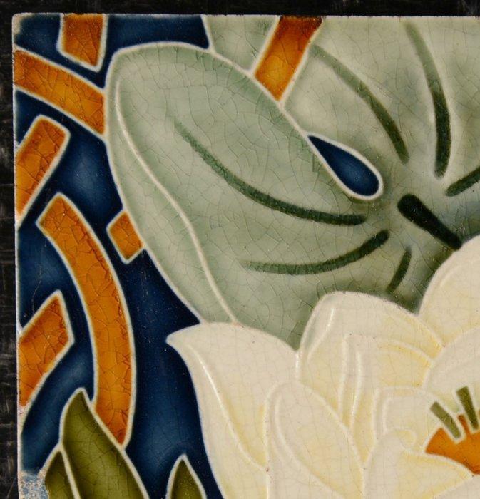 Jugendstil Tegel - Villeroy & Boch - Art Nouveau - 1900-1910, Antiek en Kunst, Antiek | Glaswerk en Kristal