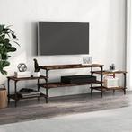 vidaXL Tv-meubel 197x35x52 cm bewerkt hout gerookt, Huis en Inrichting, Kasten |Televisiemeubels, Verzenden, Nieuw