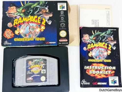 Nintendo 64 / N64 - Rampage 2 - Universal Tour - EUR - Engli, Games en Spelcomputers, Games | Nintendo 64, Gebruikt, Verzenden
