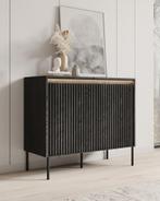 Meubella Dressoir Timoteo mat zwart 98 cm, Huis en Inrichting, Kasten | Dressoirs, Verzenden, Nieuw, 25 tot 50 cm, 50 tot 100 cm