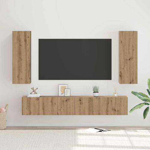 vidaXL Tv-meubelset 4 pcs artisanaal eikenkleurig 30.5 x 30, Huis en Inrichting, Kasten |Televisiemeubels, Nieuw, Verzenden