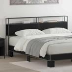 vidaXL Opberghoofdbord met plank Zwart eiken 200 cm Bewerkt, Maison & Meubles, Verzenden