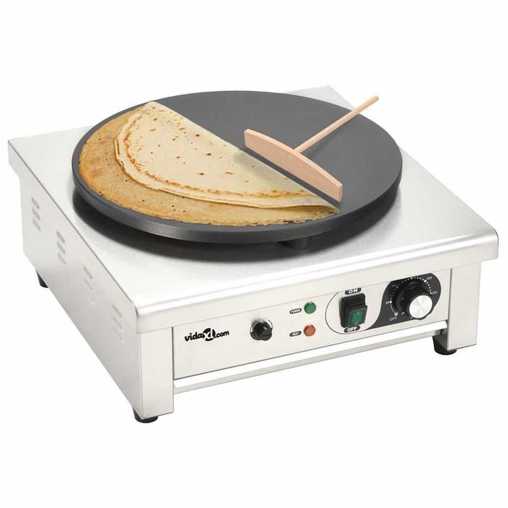 vidaXL Elektrische crêpemaker met lekbakje 40 cm 3000 W, Electroménager, Électroménager & Équipement Autre, Envoi