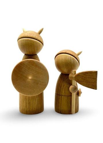 Attr. Paul Anker Hansen - Figure - Handgemaakte houten