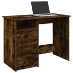 vidaXL Bureau 102x50x75 cm bewerkt hout gerookt eikenkleurig, Huis en Inrichting, Verzenden, Nieuw
