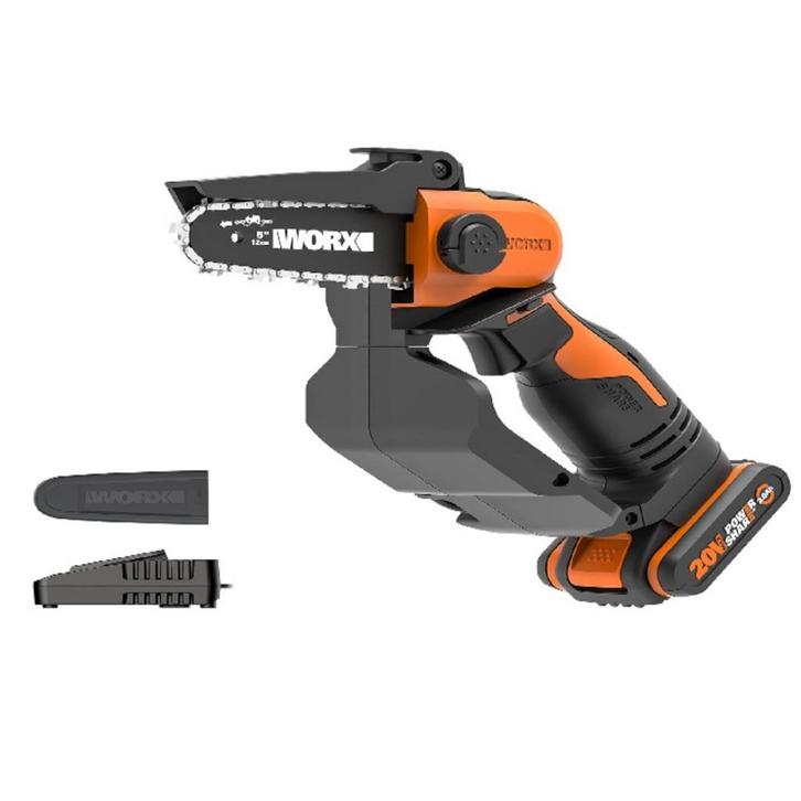 Worx 20V Accusnoeizaag Kettingzaag WG324E Incl. Accu + La..., Doe-het-zelf en Bouw, Gereedschap | Zaagmachines, Nieuw, Ophalen of Verzenden