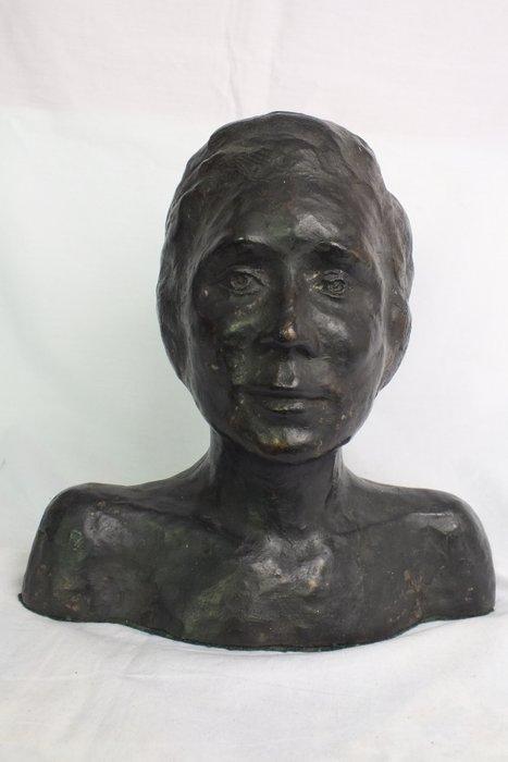 sculptuur, Buste - 6,6 kg - 23 cm - Brons, Antiek en Kunst, Curiosa en Brocante