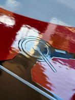 Bauhaus - enamel sign BAUHAUS Tischlampe rot Emailschild, Antiek en Kunst