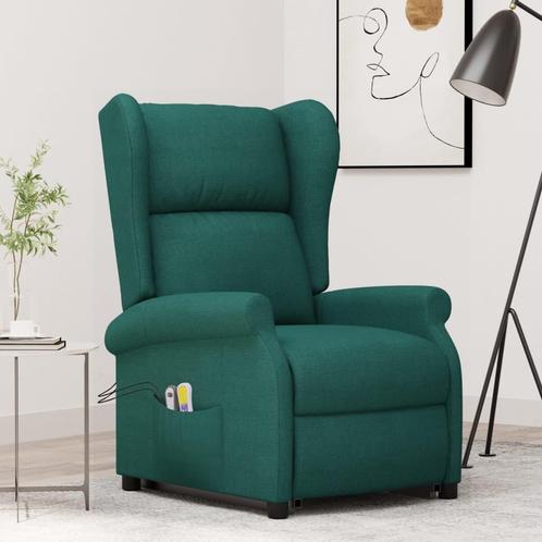 vidaXL Sta-op-massagestoel stof donkergroen, Huis en Inrichting, Stoelen, Nieuw, Verzenden