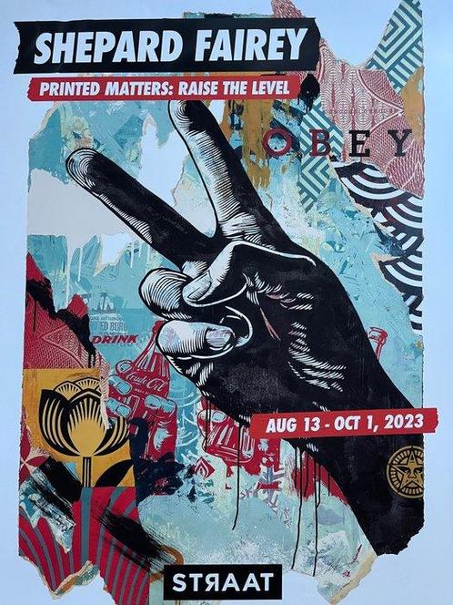 Shepard Fairey (OBEY) (1970) - Printed Matters : Raise The, Antiquités & Art, Art | Peinture | Moderne