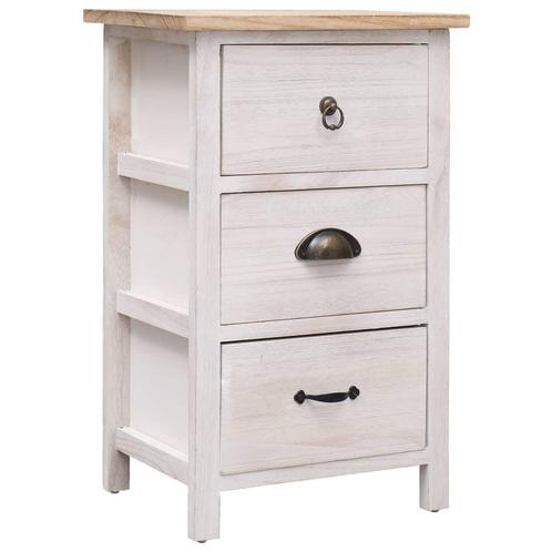 vidaXL Bijzetkast 35x25x57 cm paulowniahout, Huis en Inrichting, Kasten | Overige, Nieuw, Verzenden