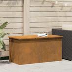 vidaXL Buitopslagdoos Roestig 100 x 50,5 x 50 cm Staal, Doe-het-zelf en Bouw, Verzenden, Nieuw