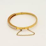 Armband - 18 karaat Geel goud - Parel, Handtassen en Accessoires, Armbanden, Nieuw
