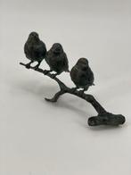 Beeld - Vogels op een tak - 23 cm - Brons