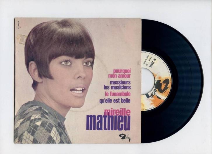 Mireille Mathieu – QuElle Est Belle (EP) (1-7-Vinyl-Single, CD & DVD, Vinyles Singles, Enlèvement ou Envoi