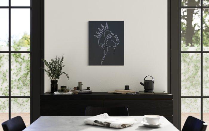 Airiau Léa - Borduurwerk - 50 cm - 40 cm - bekroond, Antiek en Kunst, Kunst | Designobjecten